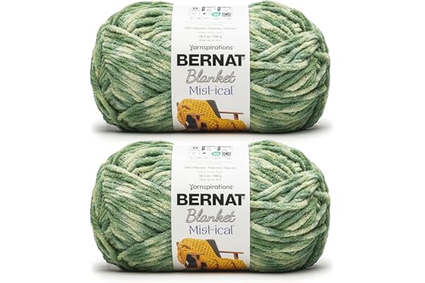 Bernat Blanket Mist-ical Fresh Green 2 Pack of 300g Yarn
