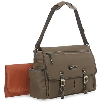 eddie bauer leather messenger bag