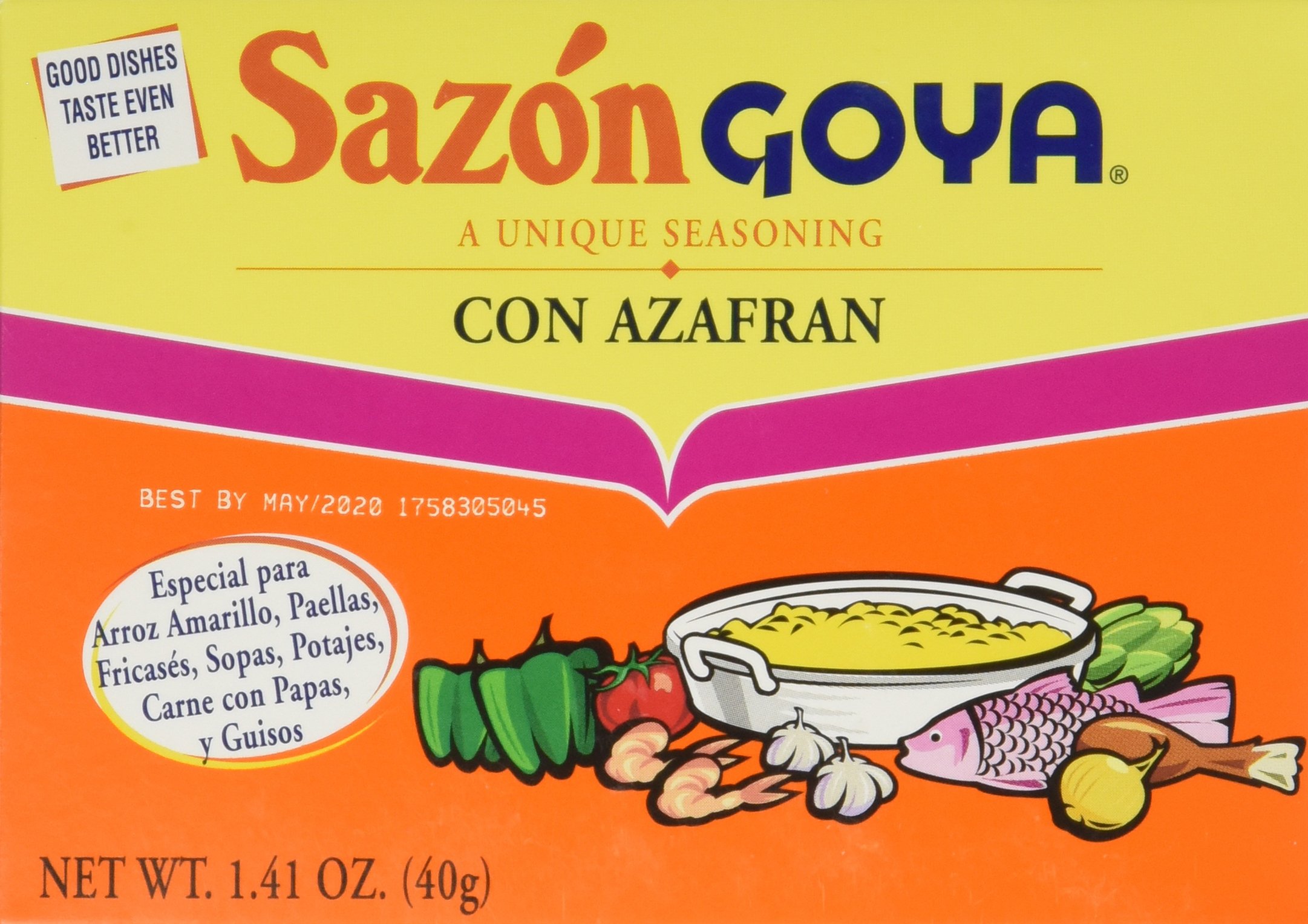 Goya Sazon Arzfran 1.41oz(pack of 3)