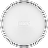 Viking Premium 9-Inch Nonstick Ceramic Round Cake Pan, Made without PFAS, Heavy Gauge Aluminized Steel Baking Pan with Reinforced Iron Frame, Even Heating Bakeware, Oven Safe to 475F, Silver