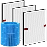 Harebery DH3i Replacement Filters Compatible with Blueair 2-in-1 Purify + Humidify | 3 Particle Filters + 1 Wick Filter