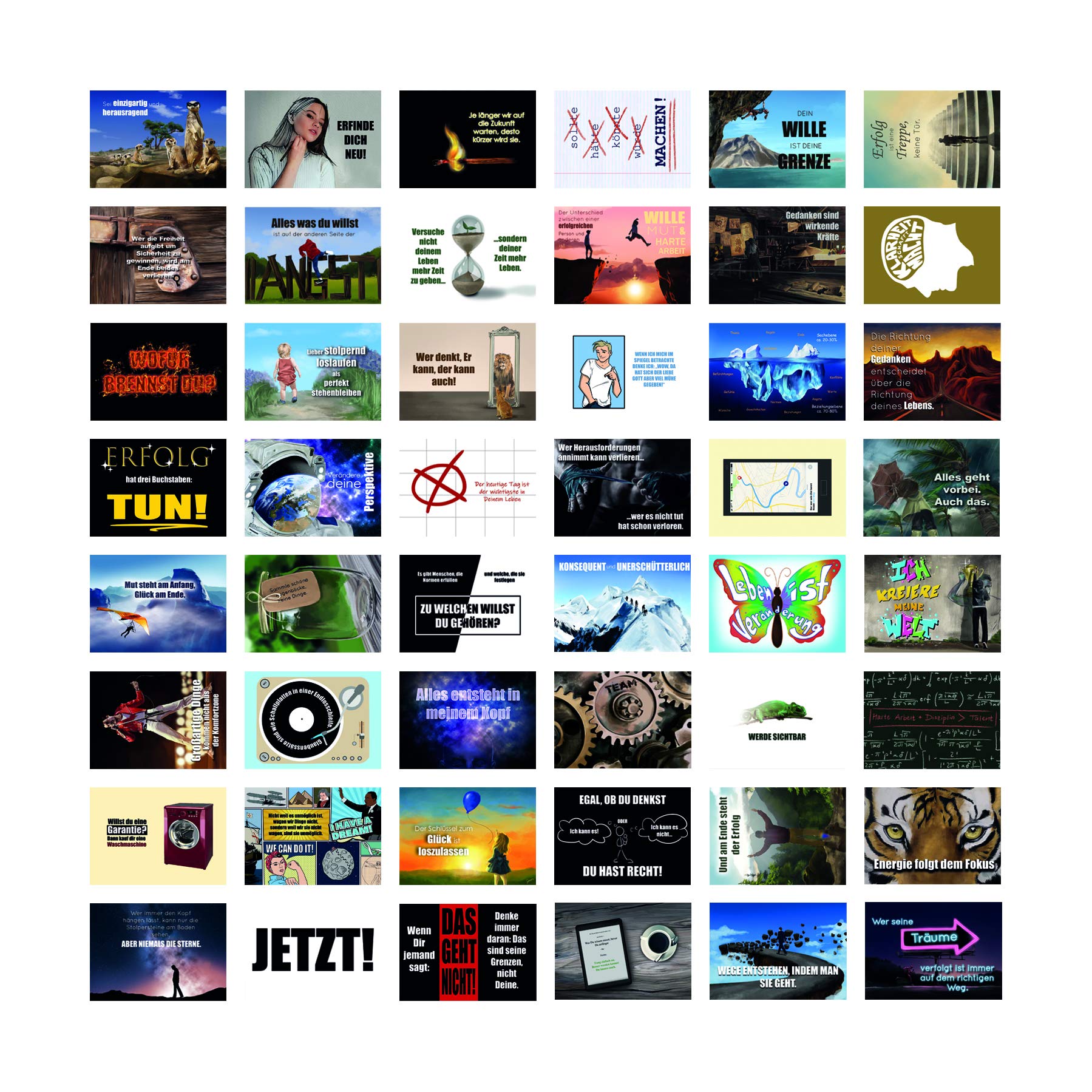 48 Motivational Cards by Impuls Training Tools - 48 Postcards with Quotes and Sayings for Every Day