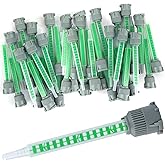 houya 20 PCS Epoxy Mixing Nozzle Adhesive Mixing Nozzle Tip Applicatior | for 50ml (1:1 &amp; 2:1 Ratio) Resin Adhesive Cartridges