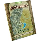 Paizo Pathfinder Kingmaker Kingdom Management Screen, Four-Panel GM Screen | Stolen Lands Map for Players, Kingdom and Warfare Rules for the GM