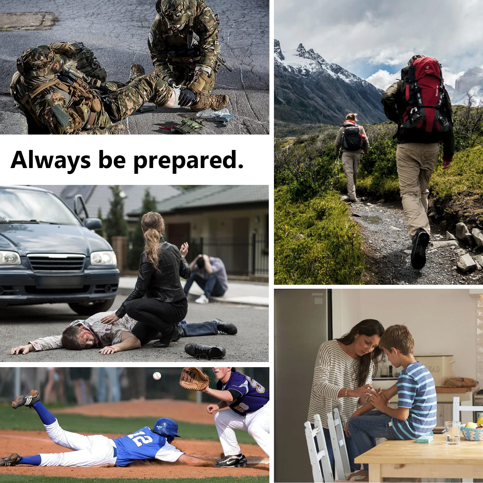 RHINO RESCUE IFAK Trauma First Aid Kit Molle Medical Bag for Car, Home, Travel, Hiking (Multicolour PRO)
