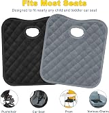 mwellewm 2Pcs Waterproof Baby Car Seat Protectors Grey Black Potty Training view 4