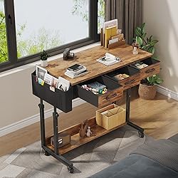 Rolling Standing Desk Adjustable Height with