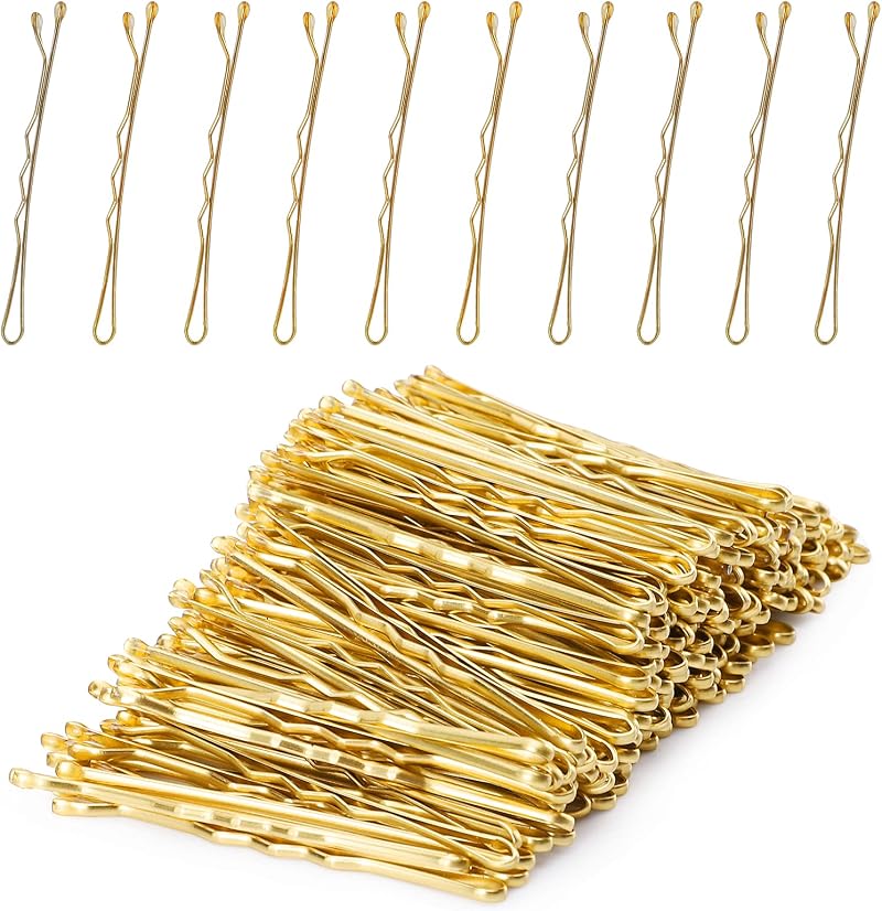 Laicky Blonde Bobby Pins 200Count Hair Pins with Box Women Girls Kids