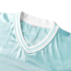 Blank Football Jerseys Mesh Athletic Football Shirt