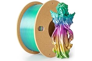 3Dgenius Silk Rainbow PLA Filament 1.75mm Silk PLA 3D Printer Filament Shiny Fast Color Changing Gradient Filament 3D Printing Filament Fit Most FDM Printers, 500g Spool(1.1lbs), Candy Series