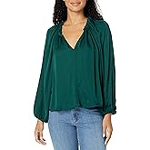 Velvet by Graham & Spencer Women's Noria Satin Viscose Blouse