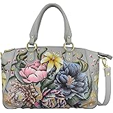 Anuschka 720 Large Satchel, Women’s Hand-Painted Genuine Leather Bag, Upcycled Leather