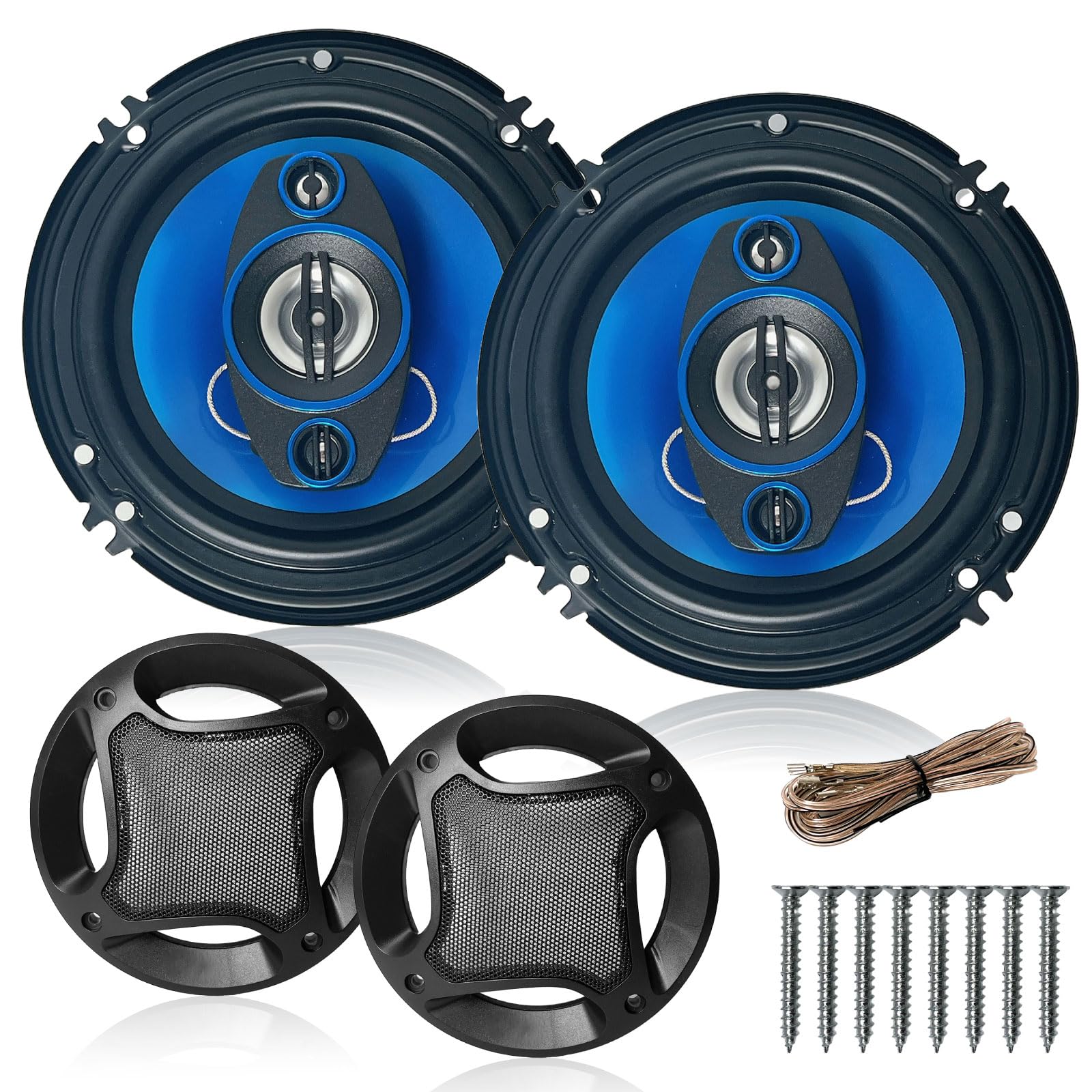 nowtaba スピーカー 車 サブウーファー カースピーカー ツイーター speaker ユニット サテライト カーオーディオ 13cm 400W 2個セット商品画像