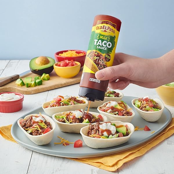 OLD EL PASO TACO SAUCE, MILD, SQUEEZE BOTTLE, 9 OZ.
