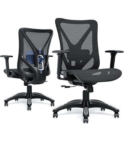 Primy Ergonomic Office Chair, Breathable Mesh Desk ... - Shein - View #3