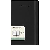 Moleskine 2026-27 18-Month Weekly Planner, Large, Black, Hardcover | July 2026-December 2027 Large 208-page weekly planner with weekly spreads, ruled notes pages, stickers, and pocket.