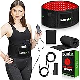 Lunix LX16 Red Light Therapy Belt, Near Infrared Light and Red Light Therapy to Improve Circulation, Relax Muscles, Black
