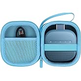 Lebakort Storage Case Compatible with Bose New SoundLink Micro 2nd Gen Speaker (Light Blue Case)