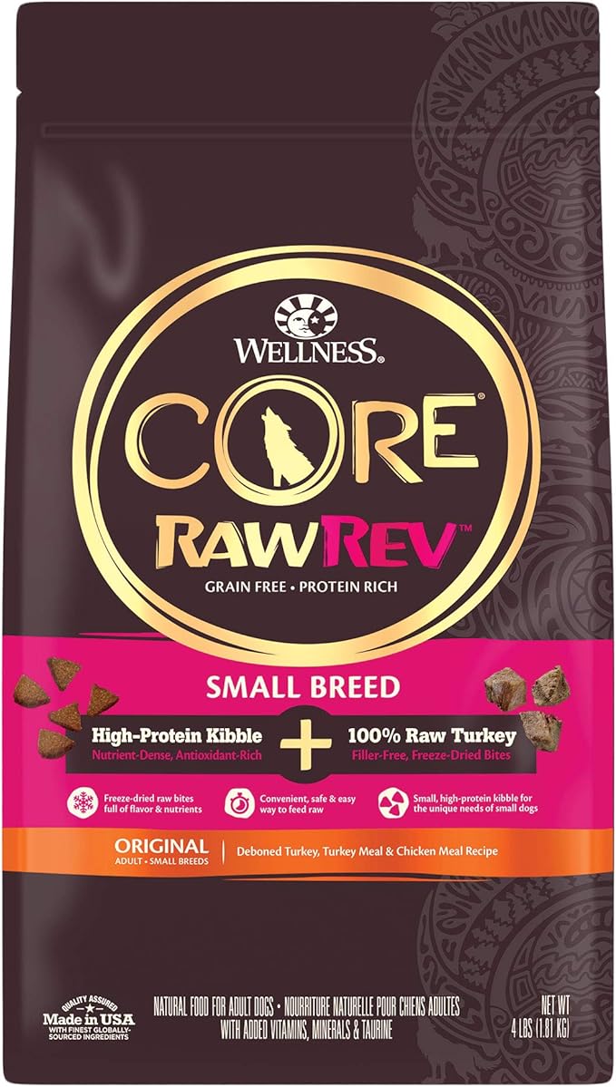 wellness core rawrev small breed review