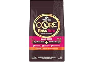 WELLNESS NATURAL PET FOOD Wellness CORE RawRev Grain-Free Dry Small Dog Food, Natural Ingredients, Made in USA with Real Freeze-Dried Meat (Adult, Small Breed, 4 lbs)