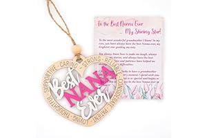 RUSATEN Gifts for Mom, Nonna, Grandma, Grammy, Granny, Gigi, Mimi, Mother's day card with envelopes for Mom, Birthday, Christmas Gifts for Women (Nana)