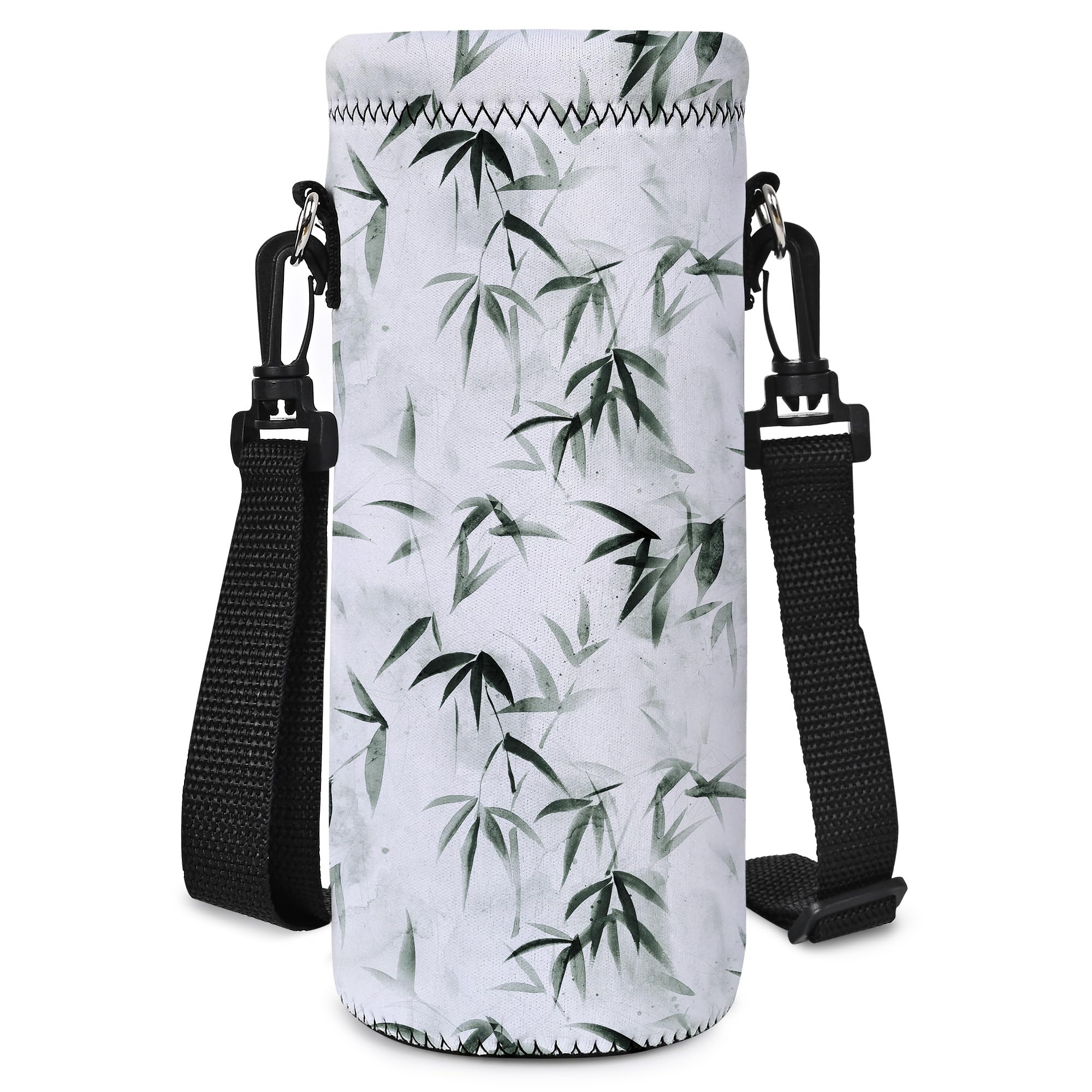 Photo 1 of RICHEN Neoprene Water Bottle Carrier Bag with Adjustable Shoulder Strap,Insulated Water Bottle Cover for 1000ml/32oz Stainless Steel/Glass/Plastic Bottles (BC-56,1000ML)