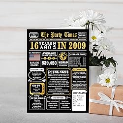 MOROLURU Jumbo 16th Birthday Card, Funny Gifts for