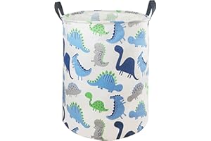 MAIZMZ Kids Hamper Storage Basket Nursery Bins Baby Gift Toy Organizer Box Laundry Basket Large Canvas Collapsible Chest for Home/Dorm/Kitchen/Pet/Closet/Shelf/Room Decor(Dinosaur)