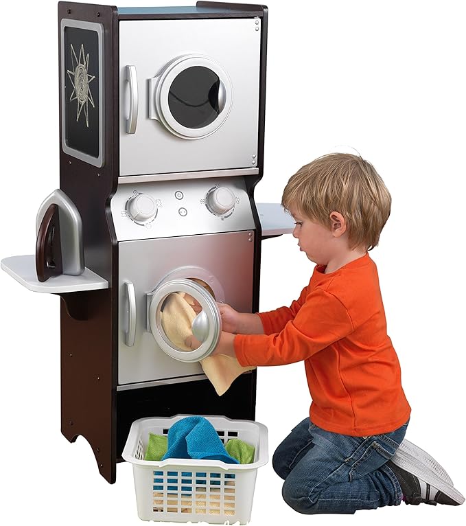 kidkraft washer and dryer espresso