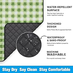 TigeJoy Extra Large Picnic Blanket Waterproof