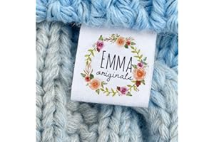 25x70mm Custom Sewing Label, Fold, Custom Clothing Labels - Fabric Name Tags, Logo Or Text, Cotton Ribbon