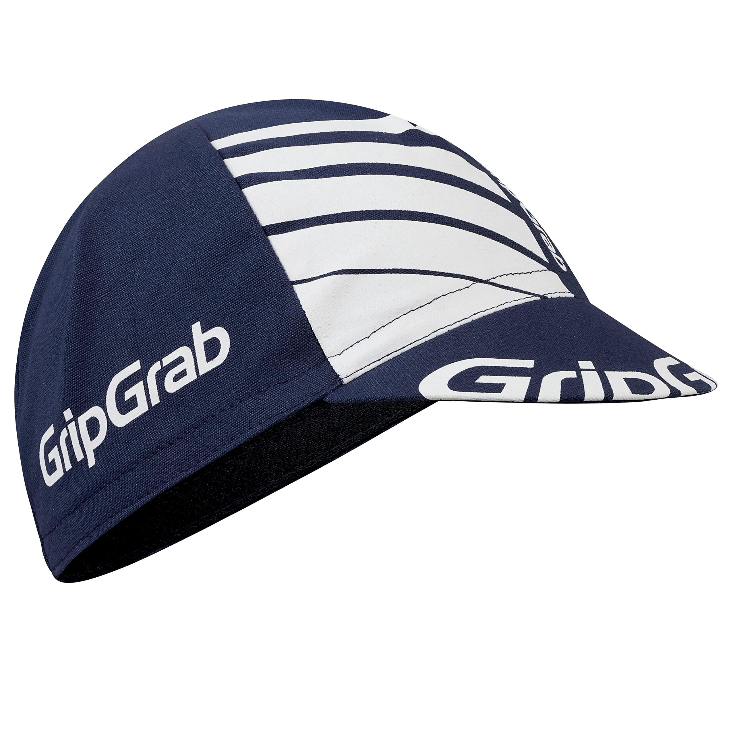 GripGrab Classic Cotton Summer Cycling Cap Retro Style Under Helmet Bicycle Hat Road Mountain Gravel Bike Headwear Navy/White