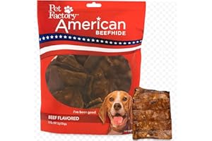 Pet Factory American Beefhide Chips Dog Chew Treats - Beef Flavor, 32 oz