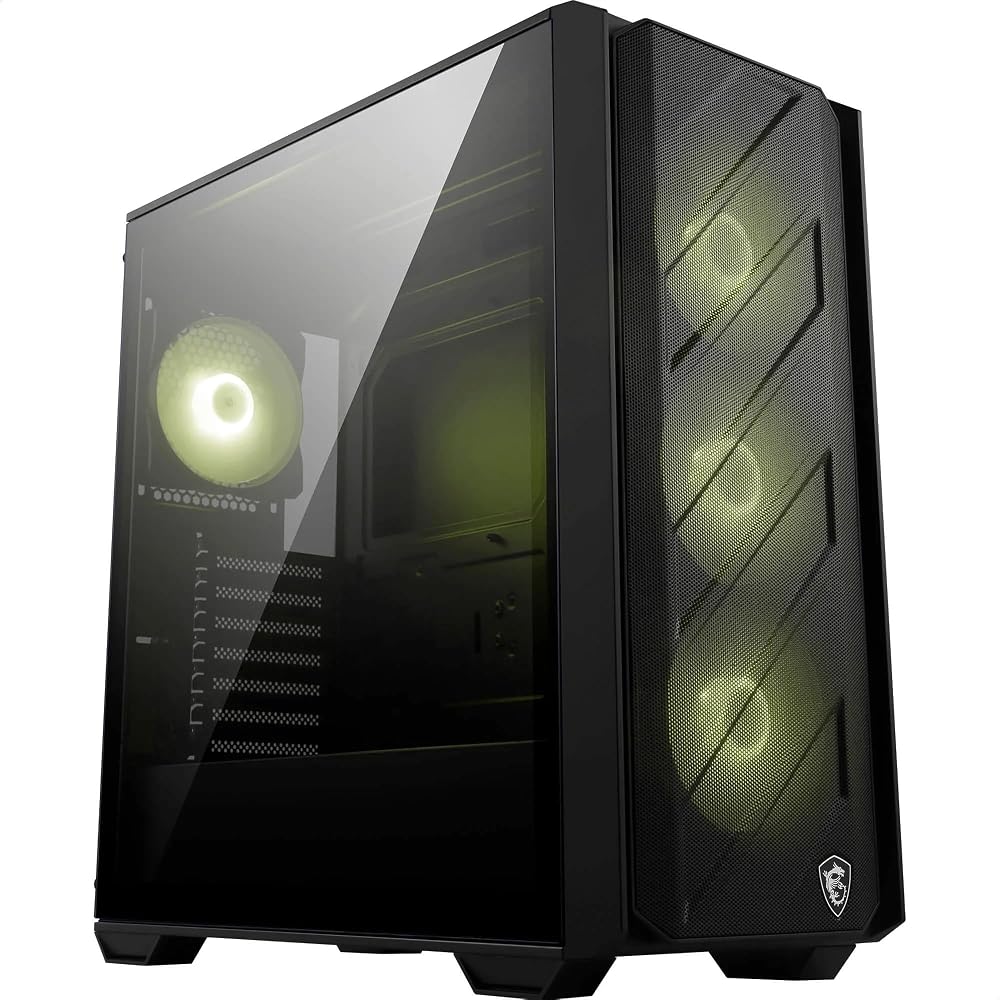 MSI MAG FORGE 330R AIRFLOW Mid Tower Case Black 3x120 Front 3x120 Top