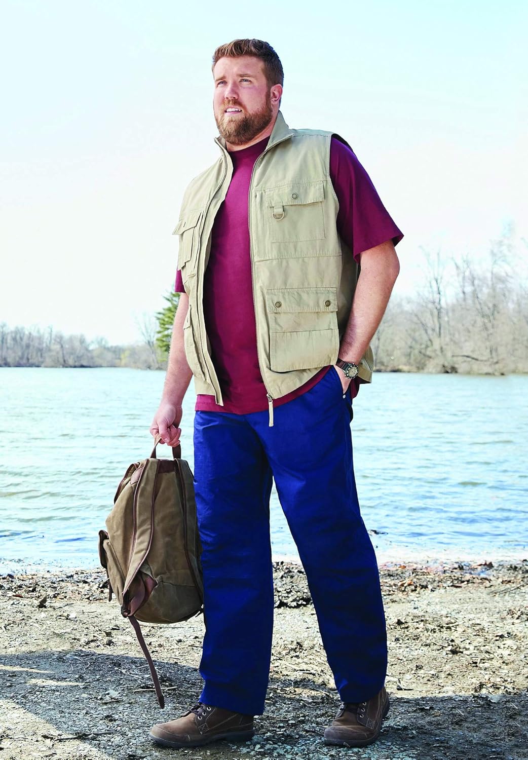 men's big and tall travel pants