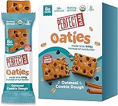 Perfect Bar Oaties Refrigerated Protein Bars, Brownie Batter, Oat-Based Lunch Box Snacks, 8g Protein, 20+ Superfoods, Kids & 