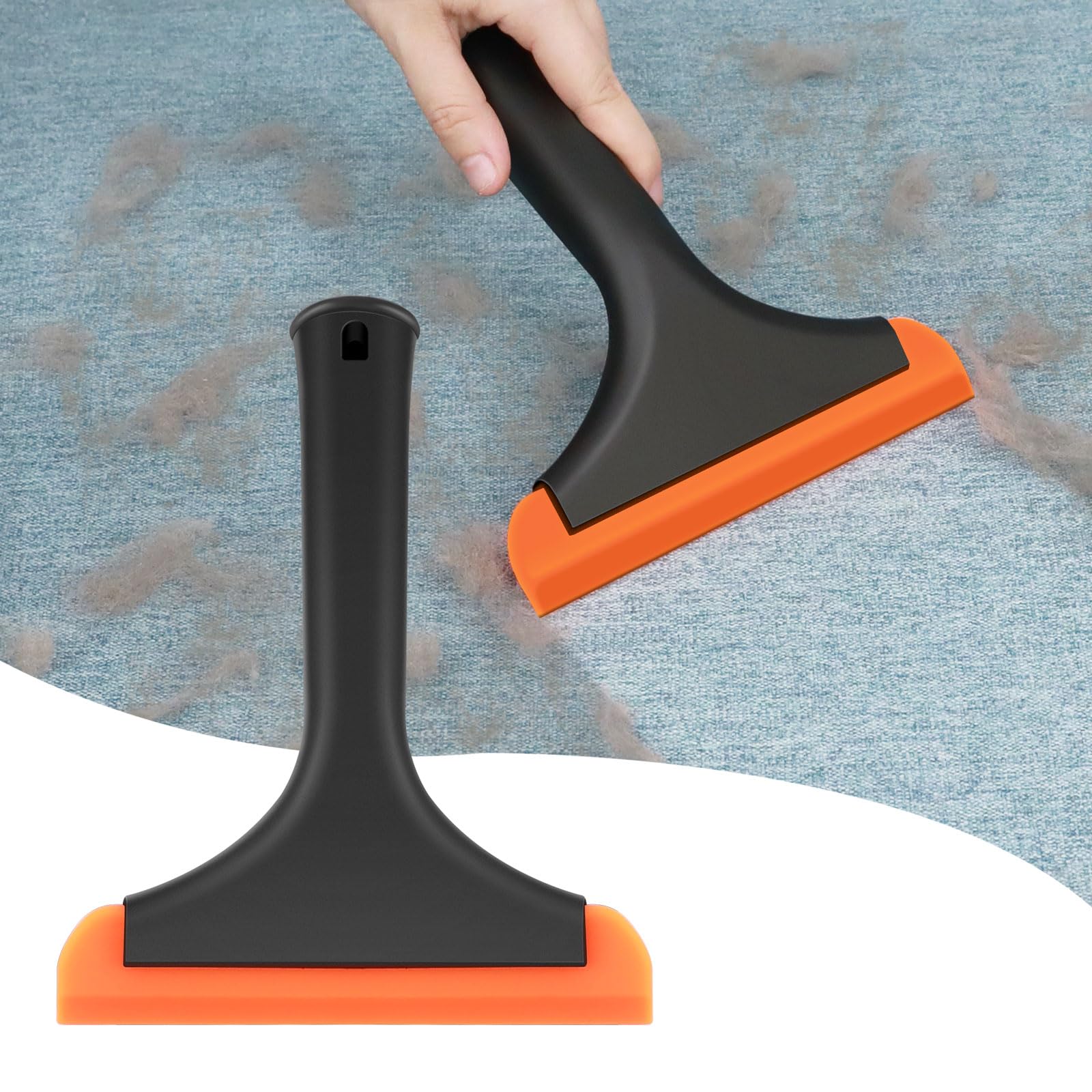 Handheld Carpet Rake-Pet Silicone Hair Removal Tool, Reusable Cleaning Pet Hair from Furniture, Suitable for Sofas, Car Mats, Pet Beds and Hairless Carpets
