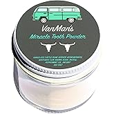 Vanman’s - Mint and Bone Tooth Powder Toothpaste - Remineralizing Tooth Powder with Cattle Bone Derived Hydroxyapatite, Bentonite Clay, Peppermint Oil and Baking Soda - 2.2 oz