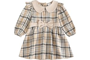 sweetabby Toddler Girl Fall Dress Baby Long Sleeve Sweater Dresses Kids Holiday Outfits Cute Girls Winter Clothes