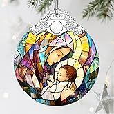 Christmas Ornaments, Religious Ornament, Christmas Tree Ornaments, Christian Xmas Decorations, Holiday Decorations, Christian Gifts, Religious Gifts - Baby Jesus and The Holy Mother Mary