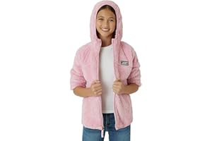 Eddie Bauer Girls' Jacket - Kids' Full Zip Ultra Soft Sherpa Fleece Hoodie Sweatshirt for Boys and Girls (5-20)