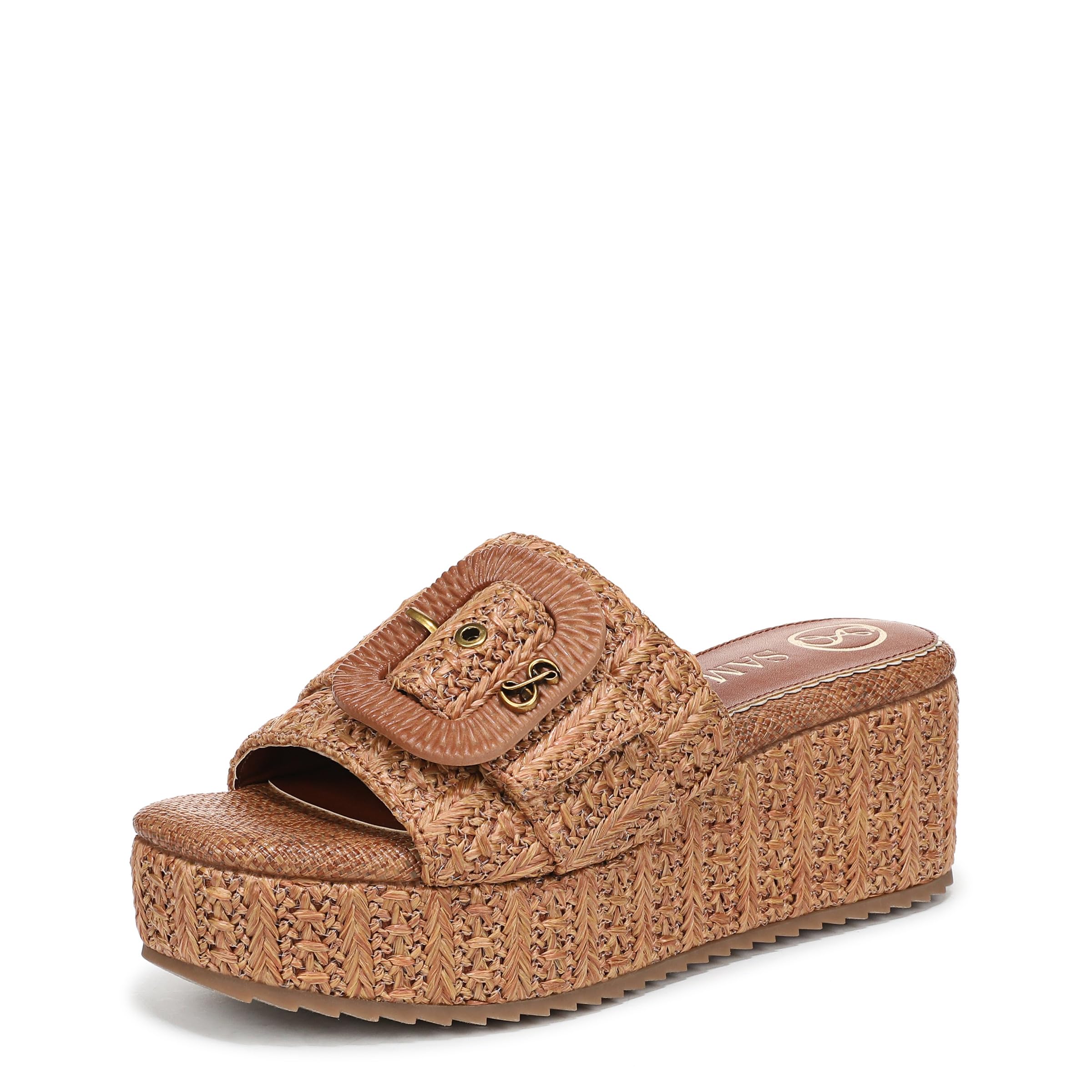 Sam & Libby Women’s Crysta Heeled Sandal, Cuoio, 12