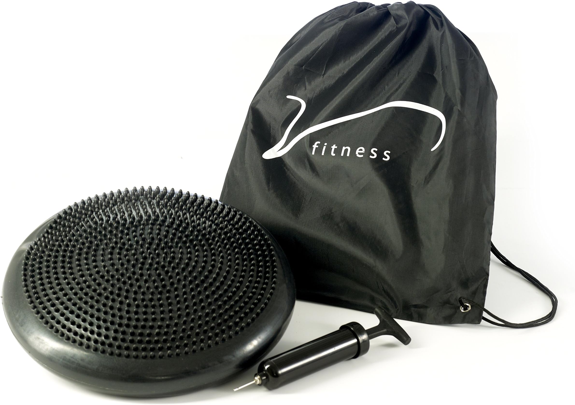 Vida Fitness Stability Wobble Cushion. Balance Discs are Good for Core, Posture and Back Pain. Set Includes a Pump and Carry Bag.