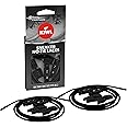 KIWI Sneaker No-Tie Shoe Laces, Black, One Size Fits All, 1 Pair