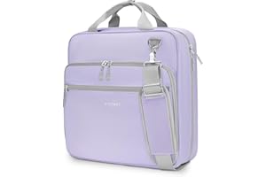 Ytonet Zipper Binder with Shoulder Strap, 3 Inch 3 Ring Binder with Zipper, 600 Sheets Large Capacity Waterproof School Binders Organizer for Girls Students Fit 15.6 Inch Laptop, Purple