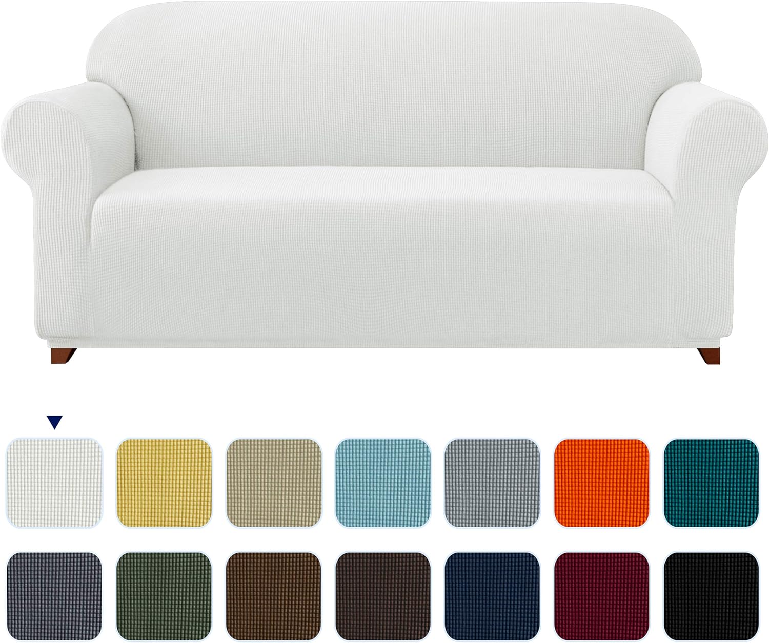 subrtex Jacquard Stretch Sofa Cover 1Piece Polyester Fabric Slipcovers for Couch, Armchair