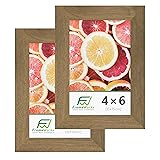 FrameWorks 2-Pack, 4x6 Picture Frame, Dark Oak