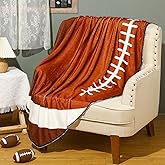 VitalCozy Football Blanket 70 x 44 Inch Soft Football Collection Plush Flannel Throw Blanket Winter Travel Throw Gift for Sport Lovers Birthday Home Couch Bed Sofa Decor