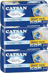 Catsan Smart Pack Cat Litter 24L 3 Packs Inlays Liner Dust-Free