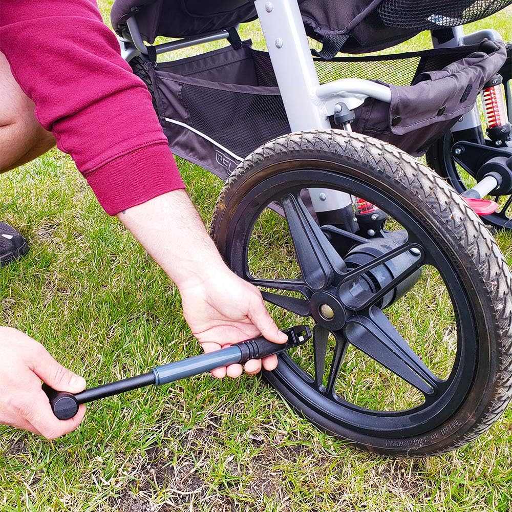 BV Mini Bike Pump Portable Frame Pump, 120PSI High Pressure - Smart Valve Fits Presta & Schrader : Sports & Outdoors